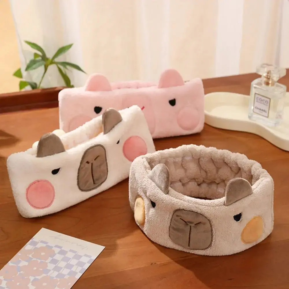 Coral Velvet Elastic Hair bands Headbands Non-Slip Cartoon Hairband Cute Wash Face Makeup Headband Hair Accessories