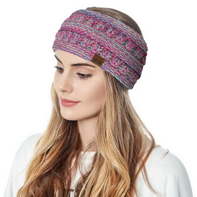 Newest Wide Knitting Woolen Headband Winter Warm Ear Women Thicken Turban Hair Accessories Girl Hair Band Headwraps Ear Warmer