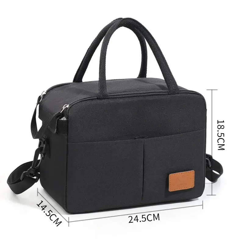 Lunch Bag with Shoulder Strap Handle Cooler Bag Women Portable Food Bag for Work Student Thermal Lunch Box Fridge Bag
