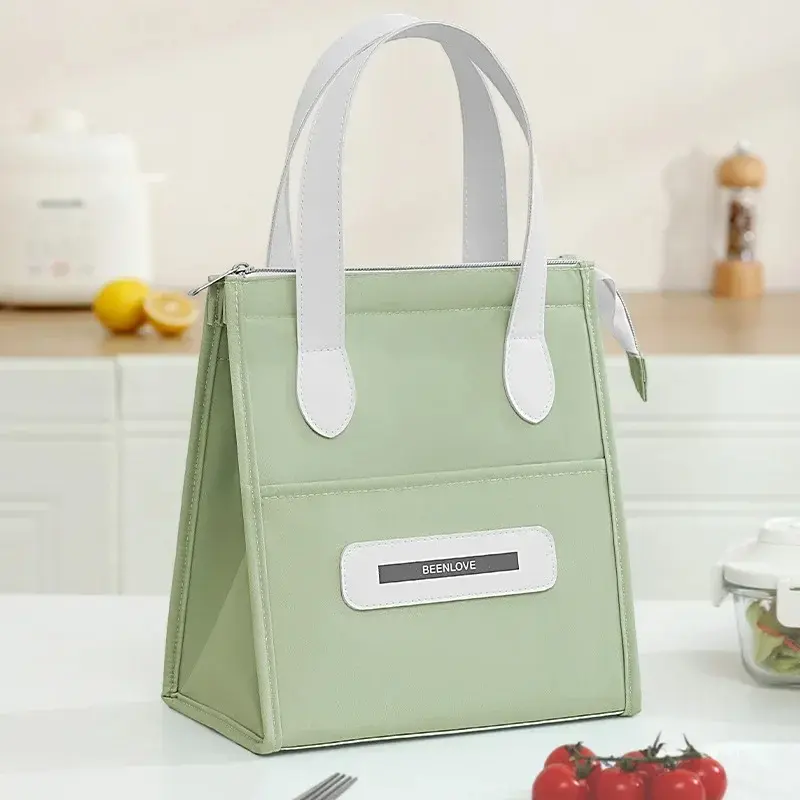 Portable Handheld Insulated Lunch Bag for Work And School Outings Easy Carry Bento Bag Food Storage Pouch