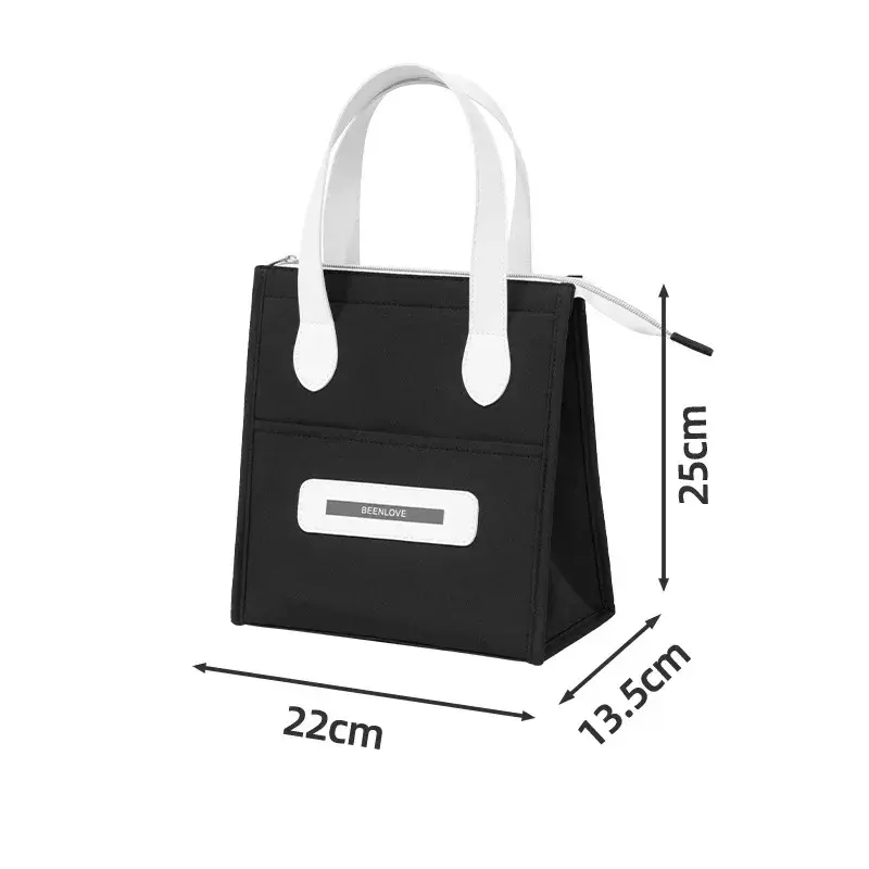 Portable Handheld Insulated Lunch Bag for Work And School Outings Easy Carry Bento Bag Food Storage Pouch