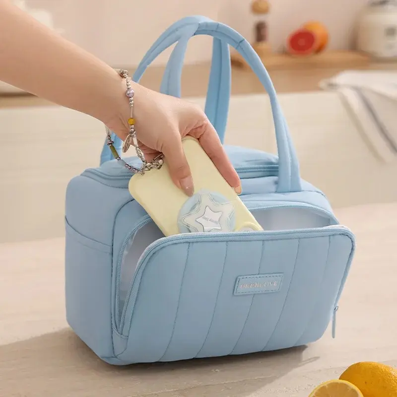 Insulated Reusable Lunch Bag for Men Women Adult Thermal Tote Bag Portable Cooler Bags  for Work Travel Outdoor Camping
