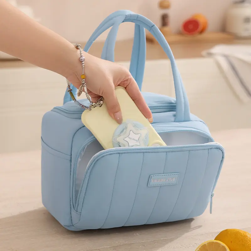 Portable Lunch Bag School Bento Insulated Bags Cooler Tote Travel Cosmetic Bag Picnic Food Storage Children Lunch Box Bags