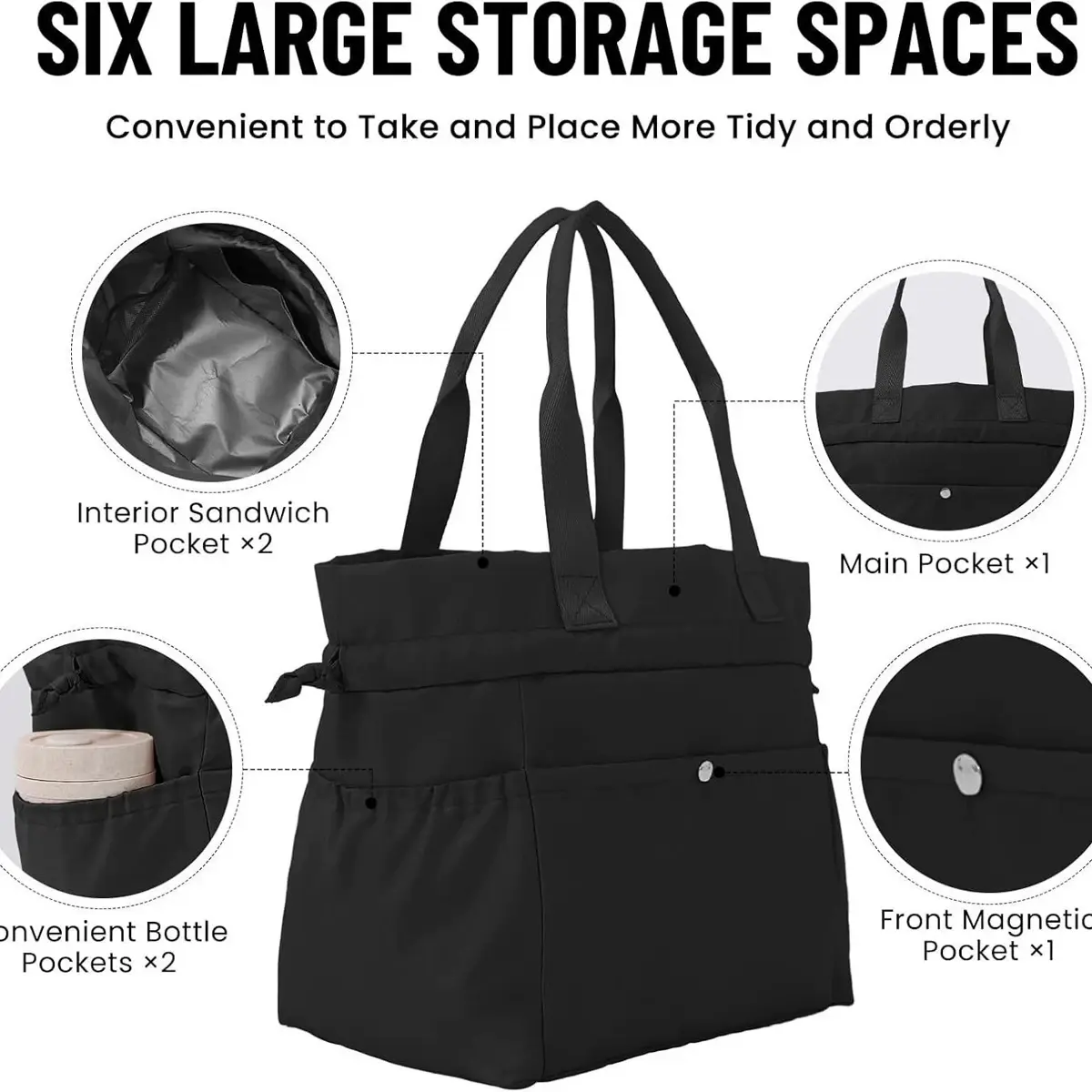 Drawstring Insulation Lunch Bag Portable Thickened Aluminum Foil Fresh-Keeping Lunch Box Storage Handbag Travel Food Bento Pack