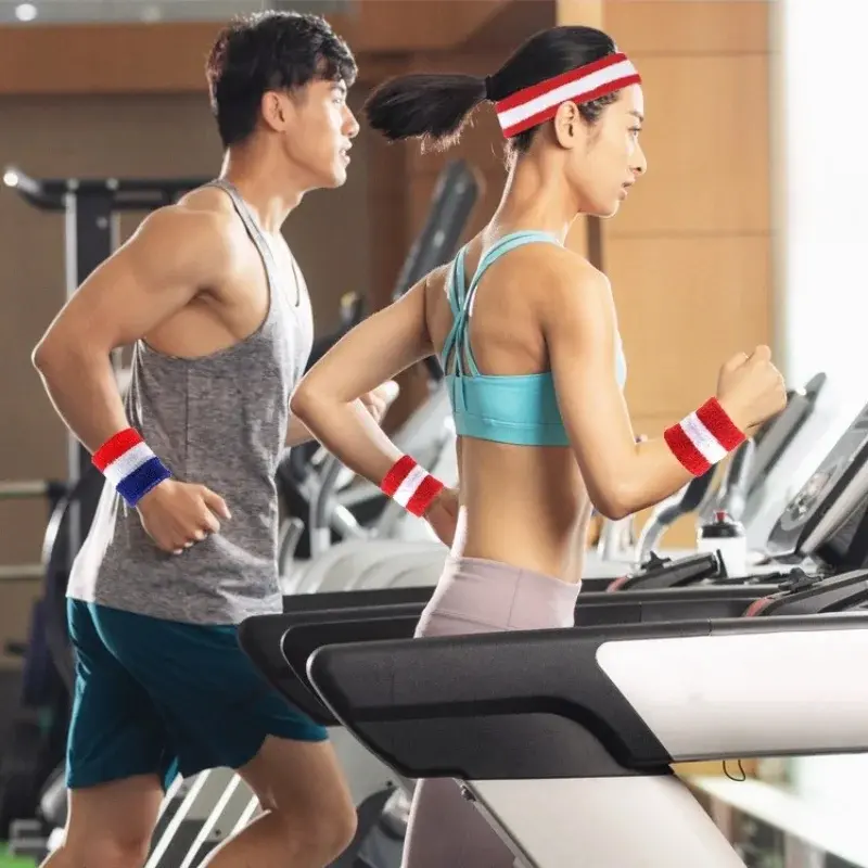 3Pcs/Set Fitness Running Cycling Sweatband Sweat Headband Men Women Elastic Breathable Yoga Hair Bands Head Sweat Bands