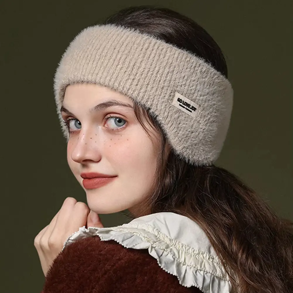 Winter Ear Warmer Earmuffs Headband Cute Hair Bands Outdoor Skiing Sport Thick Hairband For Women Men Headscarf Hair Accessories