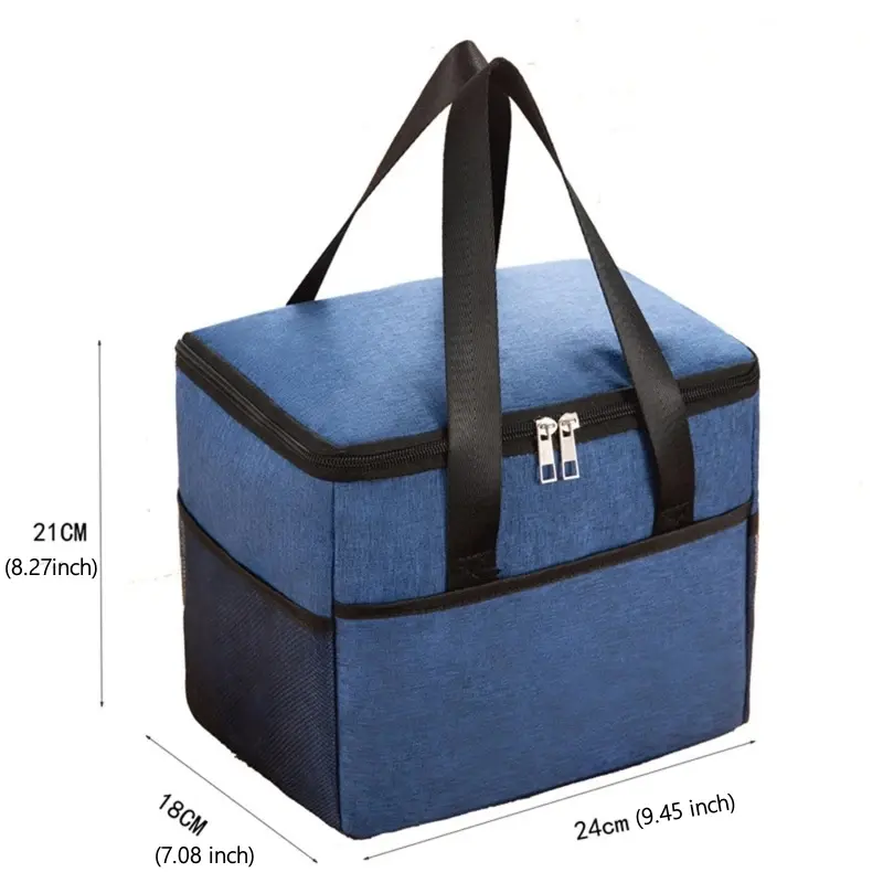 Portable Lunch Bag Cationic Thermal Insulation Bag Ice Bag Thickened Large-capacity Lunch Box Bag Picnic Bag