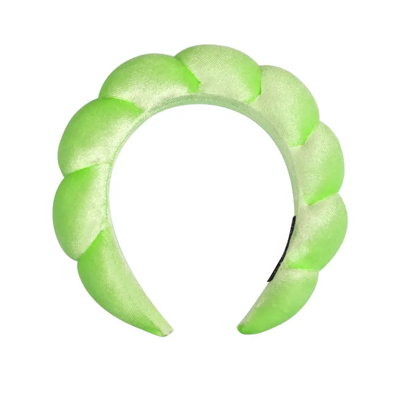 Wash Face Headband for Women Girls Puffy Hair Band Makeup Bubble Retro Terry Cloth Headbands Hair Accessories Headwear