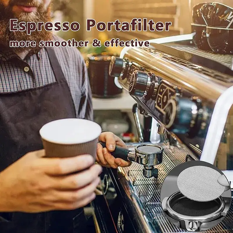 51/53.5/58.5MM Coffee Filter Plate Replacement Backflush Filter Mesh Screen Portafilter for Coffee Machine Handle Puck Screen