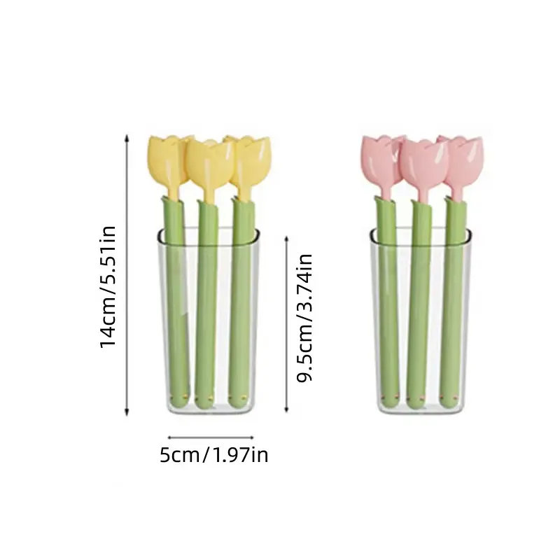 5Pc Tulip Shape Magnetic Sealing Clip Sealer Refrigerator Food Bag Clip Moisture-proof Fresh-keeping Clip Milk Powder Snack Clip