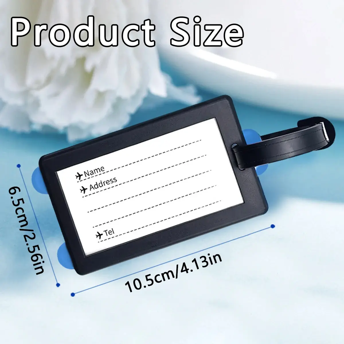 Cartoon PVC Soft Rubber Luggage Tag Baggage Handbag Label Creative Waterproof Boarding Pass Hangtag Travel Accessories
