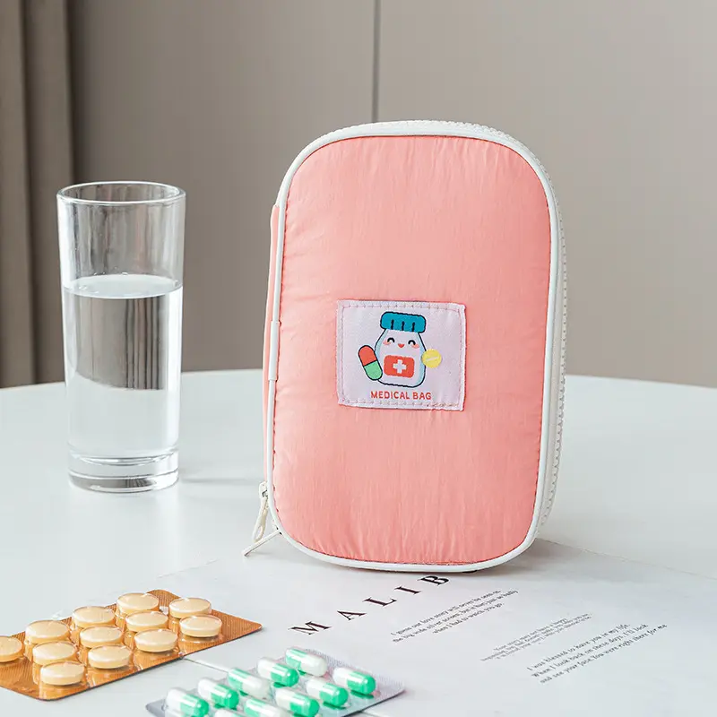 Portable First Aid Kit Pouch Home Medicine Storage Bag For Outdoor Travel Medical Bag Home Rescue Emergency Survival Kit