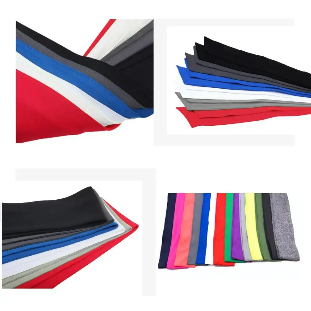 Elastic Sports Ribbon Pirate Sweatband for Tennis Unisex Men Women Teens Headband Gym Fitness Yoga Hair Bands Athletic Headwear