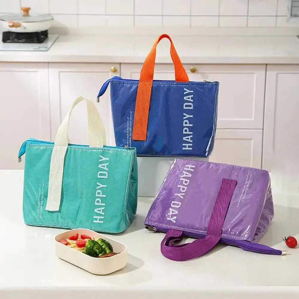 Insulated Lunch Box Bag Student Work Office Picnic Thermal Bento Box Bag Outdoor Travel Preservation Handheld Picnic Package