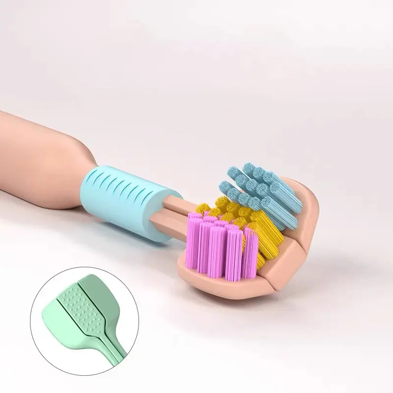 Three Sided Toothbrush Soft Bristle Tooth brush Ultra Fine Toothbrush Oral Care Safety Teeth Brush Oral Health Cleaner