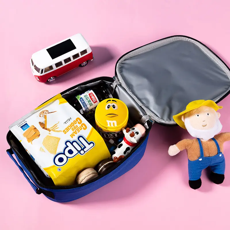 Portable Children Cartoon Lunch Bag Insulated Thermal Lunch Box Picnic Tote Food Fresh Cooler Bag Girls Boy Preservation Handbag