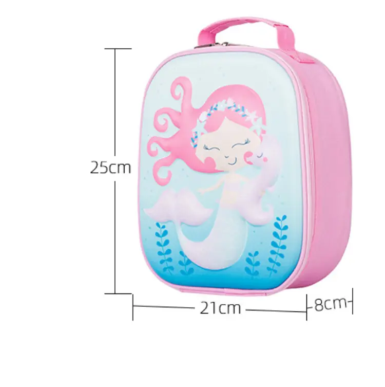 Portable Children Cartoon Lunch Bag Insulated Thermal Lunch Box Picnic Tote Food Fresh Cooler Bag Girls Boy Preservation Handbag