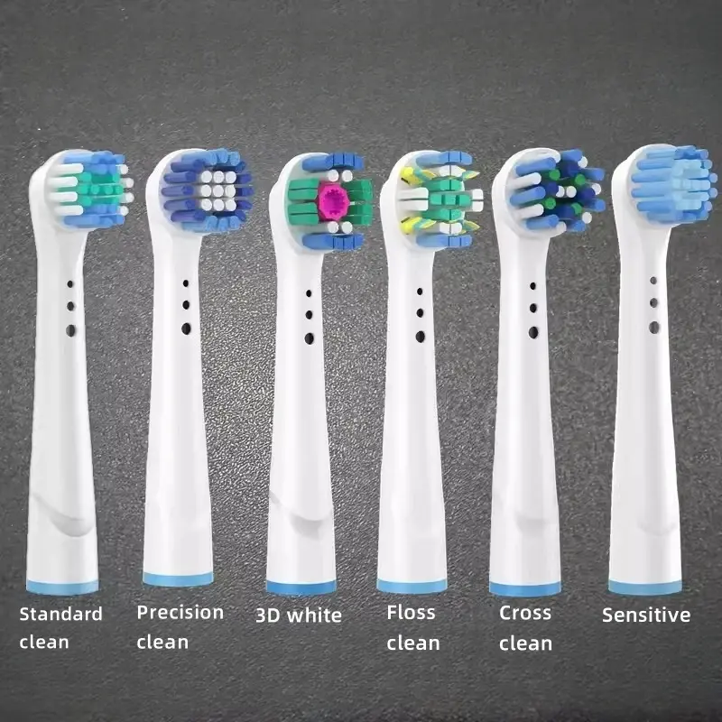 8/16Pcs Replacement Brush Heads for Oral B Electric Toothbrushes Floss Cross Action 3D Pro White Precision Standard Daily Clean