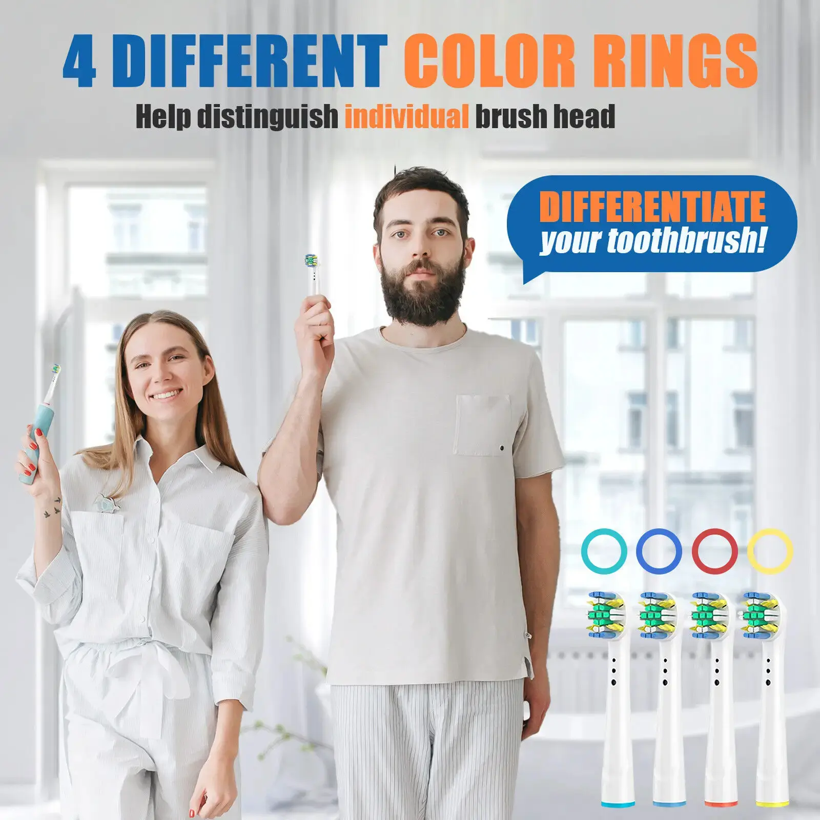 8/16Pcs Replacement Brush Heads for Oral B Electric Toothbrushes Floss Cross Action 3D Pro White Precision Standard Daily Clean