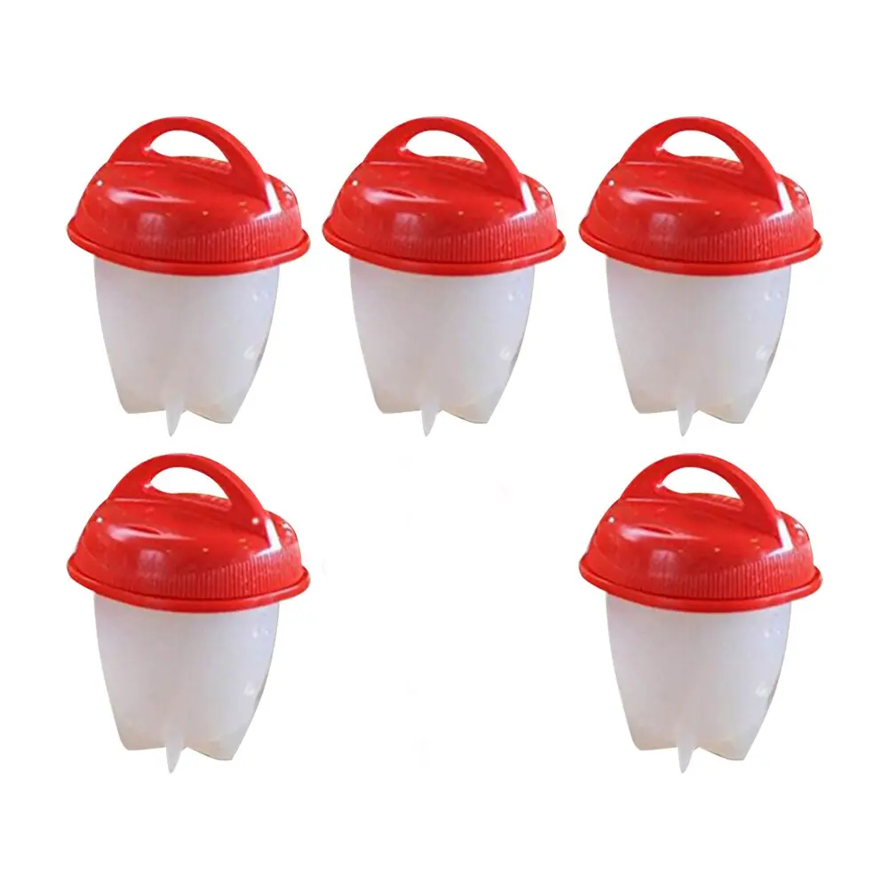 6-1Pc/Set Egg Poachers Cooker Silicone Non-Stick Egg Boiler Cookers Pack Boiled Eggs Mold Cups Steamer Kitchen Gadgets Tools