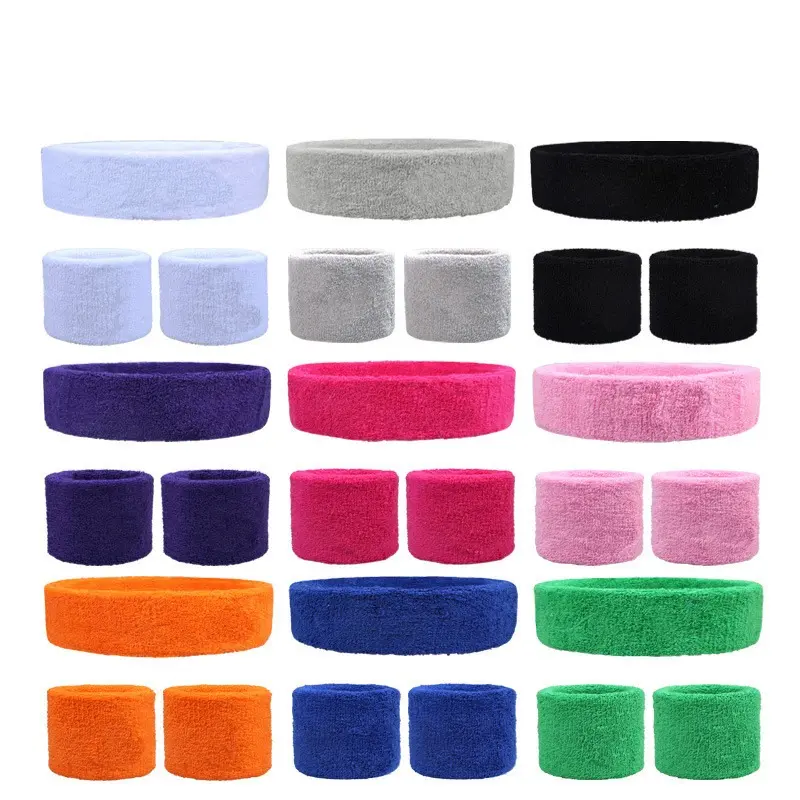 Sports Wristband Yoga Gym Elastic Headband Headband Wrist Wristbands Men's and Women's Headscarves Fitness Goods Protector Wraps