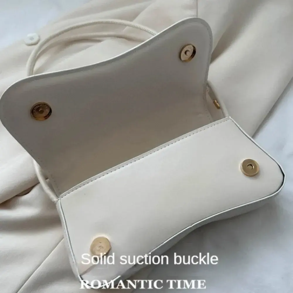 Ladies Shoulder Crossbody Bags PU Leather Women Underarm Bags Solid Color Small Top-handle Bags Purse Female Daily Handbags