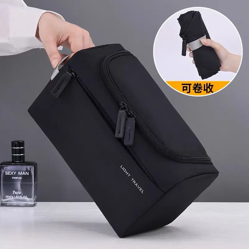 3-in-1 Travel Toiletry Bag for Men Oxford Toiletry Organizer Dopp Kit Water-resistant Shaving Bag Cosmetic Bag Makeup Organizer
