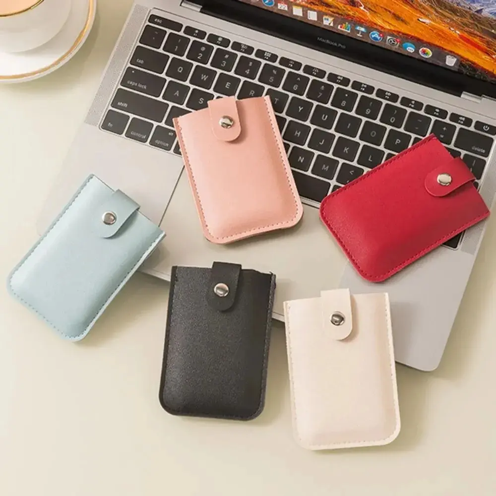 5Pcs Pu Leather ID Card Holder Candy Color Bank Credit Card Box Multi Slot Slim Card Case Wallet Women Men Business Card Cover