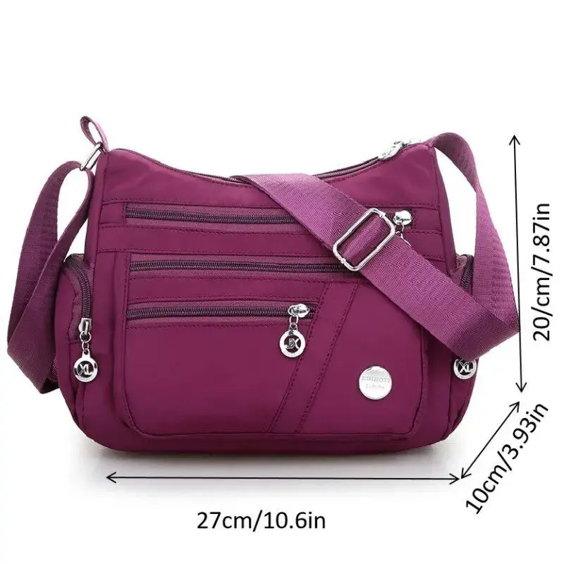 Crossbody for Women Waterproof Tote Casual Nylon Purse Handbag RFID Lightweight Messenger Bag