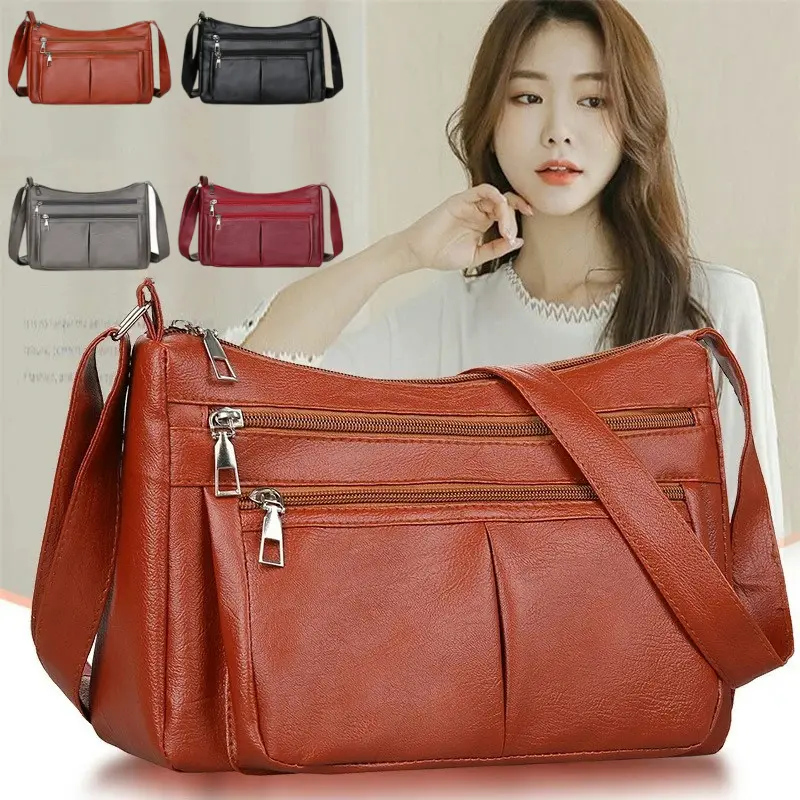 New Women's Bag Trend Korean Shoulder Bags Designer Luxury Brand Ladies Handbags Soft Leather Fashion Versatile Crossbody Bag