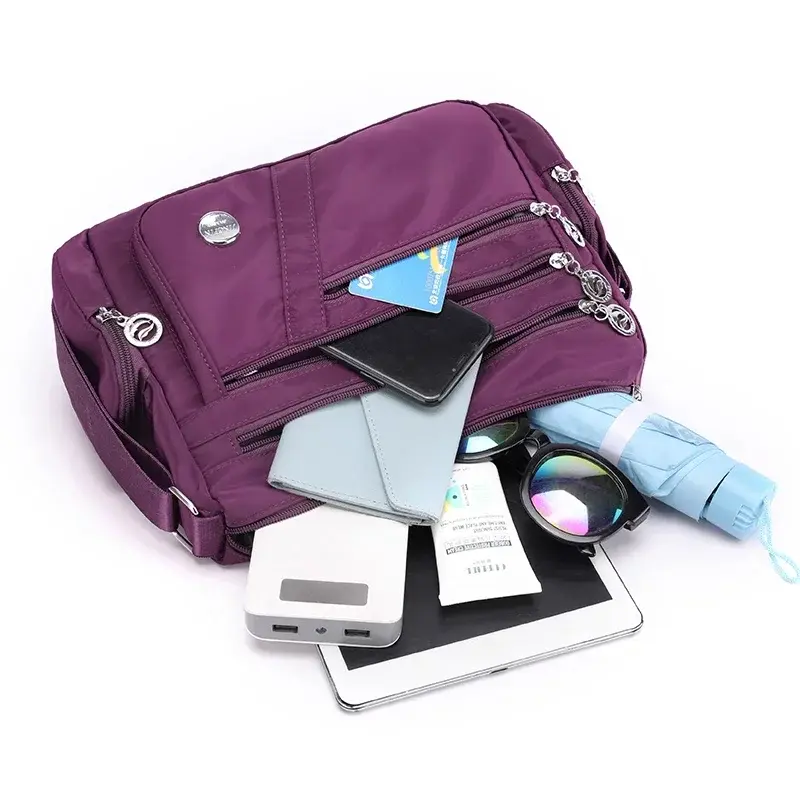 Crossbody for Women Waterproof Tote Casual Nylon Purse Handbag RFID Lightweight Messenger Bag