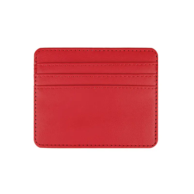 Women Men Pu Leather Business Card Cover Candy Color ID Card Holder Bank Credit Card Box Multi Slot Slim Card Case Wallet Purse