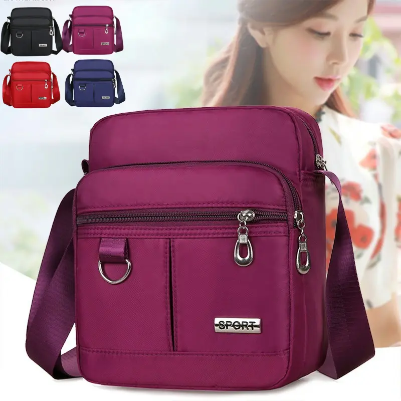 Men Bag Korean Version Casual Large Capacity Multi Layer Waterproof One Shoulder Oblique Straddle Bag Men And Women Busine
