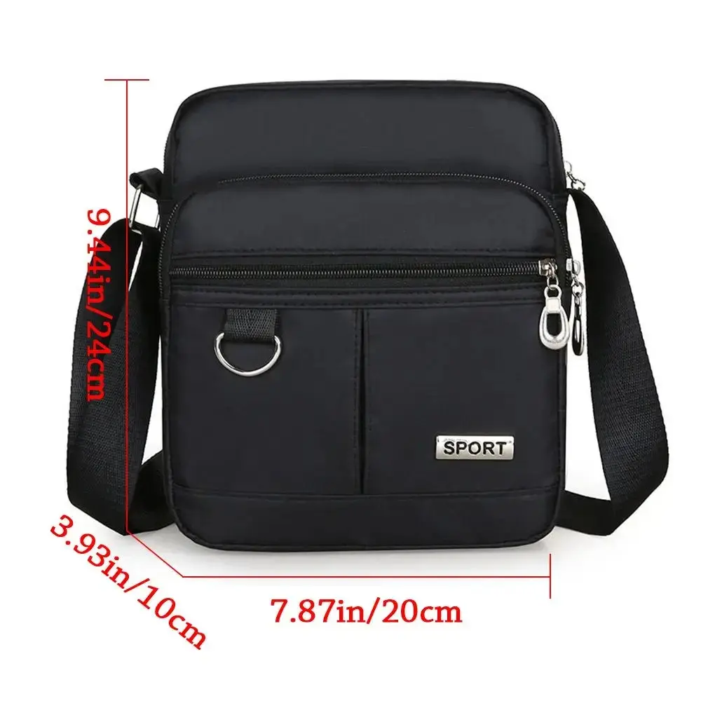 Men Bag Korean Version Casual Large Capacity Multi Layer Waterproof One Shoulder Oblique Straddle Bag Men And Women Busine