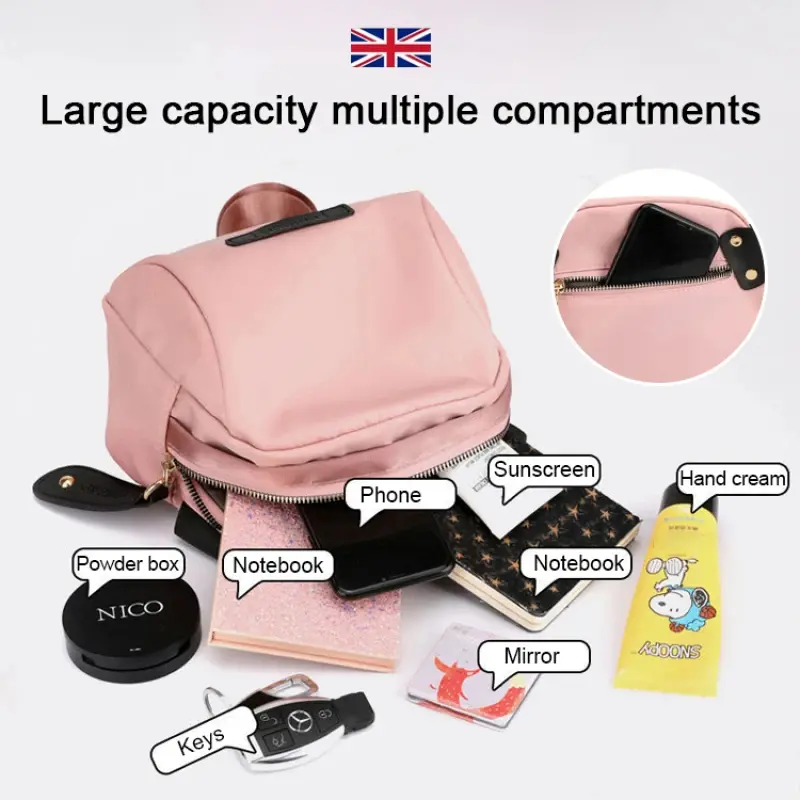 Vento Marea Shell Small Shoulder Bag For Women 2024 New Nylon Wide Strap Crossbody Bag Quality Soft Waterproof Cross Body Purses