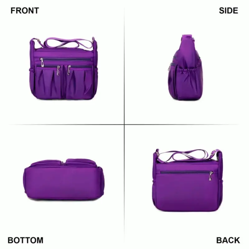Fashion Women Shoulder Messenger Bag Waterproof Nylon Oxford Crossbody Bag Handbags Large Capacity Travel Bags Purse