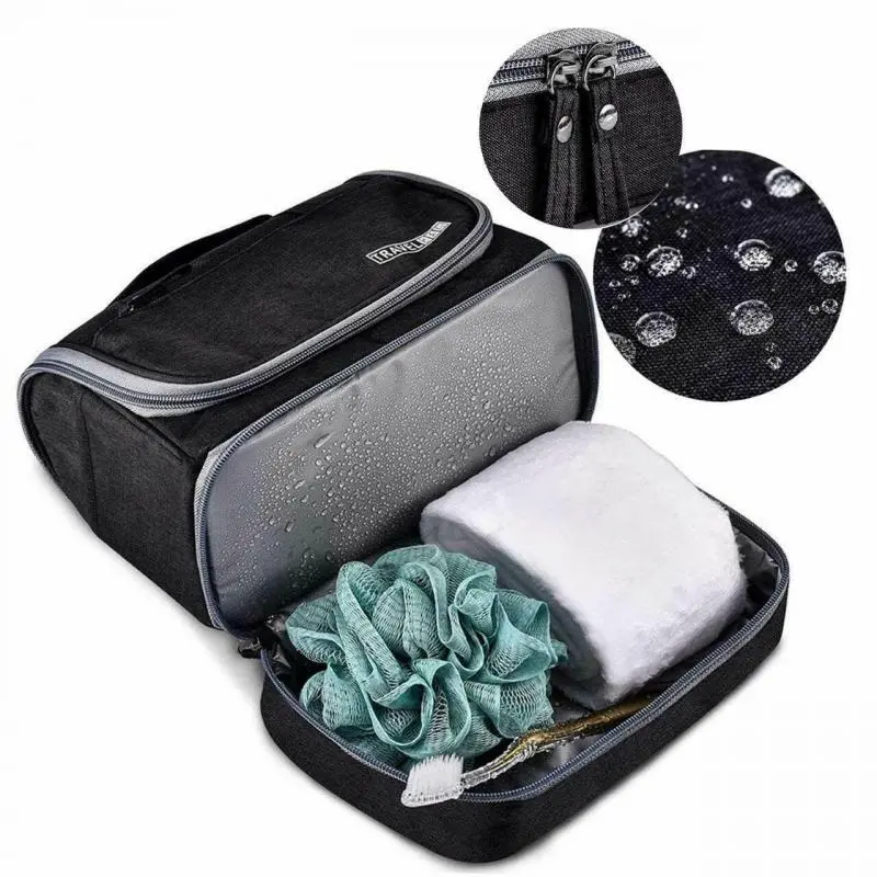 Toiletries Storage Bag Portable Travel Hanging Large Capacity Mildew Proof Dry Wet Separation Cosmetic Package Make Up Organize