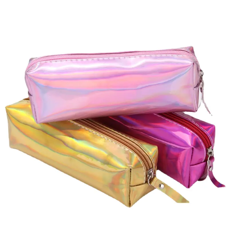 Laser Colorful Tide Pencil Case Fresh Artistic Men's and Women's Cosmetic Bag Storage Bag Stationery Storage Bag Cosmetic Bag