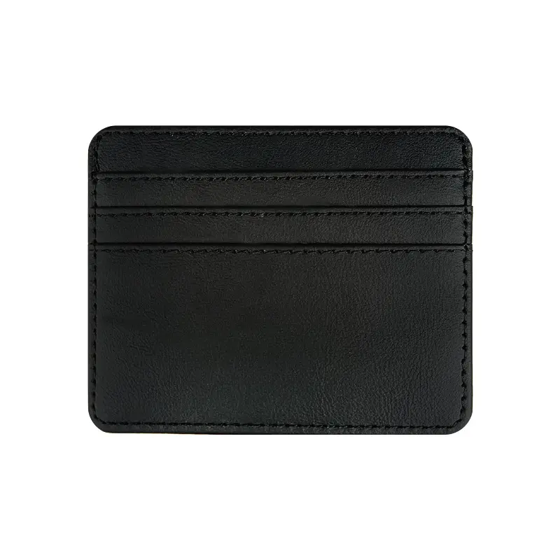 5PCS Man Purses Ultra Thin Mini Business Bank Credit Card Holder Wallet Simple Black Women Small Coin Cards Cover Pouch Case Bag