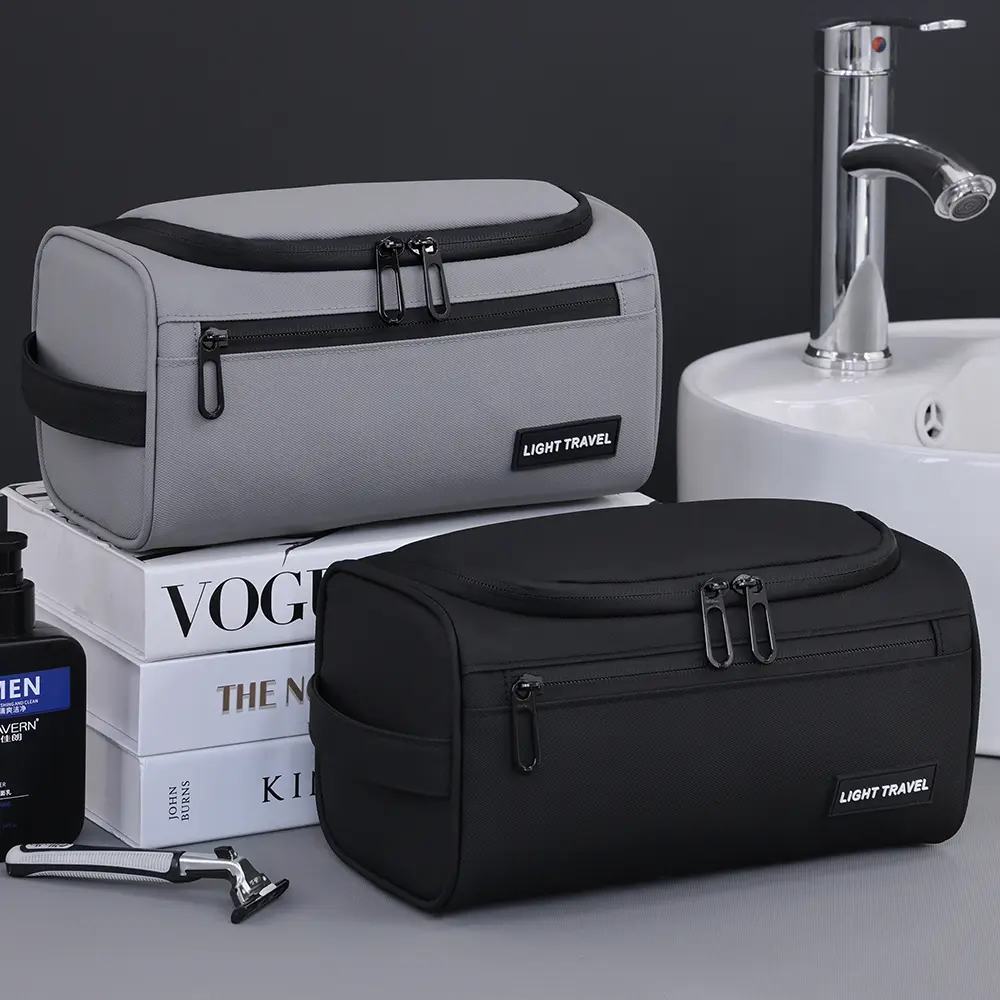 Men Vintage Luxury Toiletry Bag Travel Necessary Business Cosmetic Makeup Cases Male Hanging Storage Organizer Wash Bags