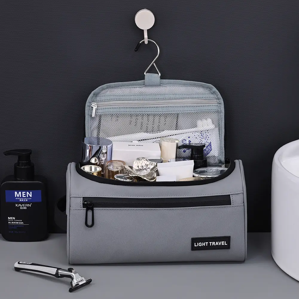 Men Vintage Luxury Toiletry Bag Travel Necessary Business Cosmetic Makeup Cases Male Hanging Storage Organizer Wash Bags