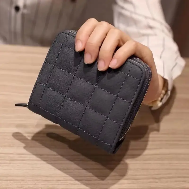 Women Short Wallets PU Leather Female Small Purses Leather Card Holder Wallet Woman Zipper Wallet Coin Purse Money Bag