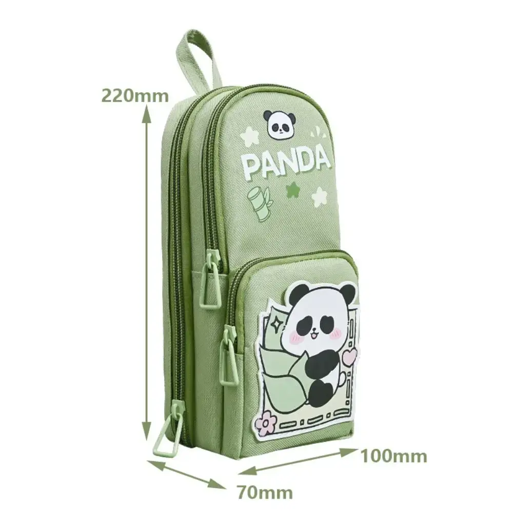 Cute Panda Big Capacity Pencil Case Holder Unique 3D Stand-up Pencil Case Pouch Stationery Organizer Bag for Office School Teens