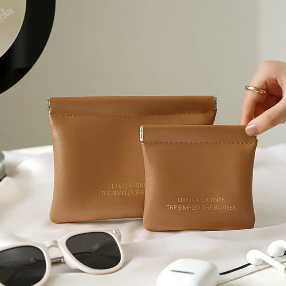 Small Makeup Bag Data Mini Portable Cable  Digital Storage Bag Automatically Closes Wired Earphones Carrying Bag Power Charger