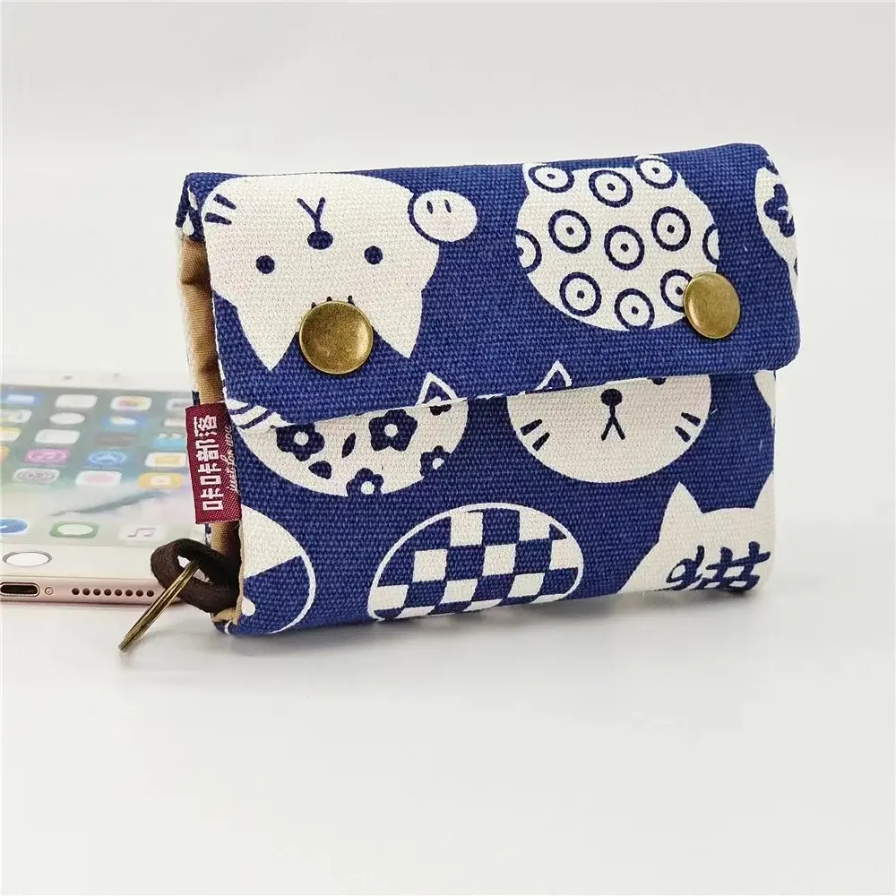Cute Animals Wallet Zipper Purse Cartoon Small Coin Purse Lightweight Storage Bag Money Bag Key Card Holder For Student Women