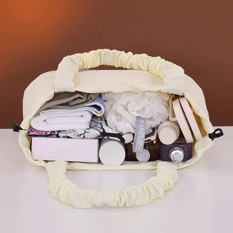 Women's Swimming Bag Fitn Travel Beach Waterproof Dstring Bag Separate Wet Dry Toiletry Storage Bag