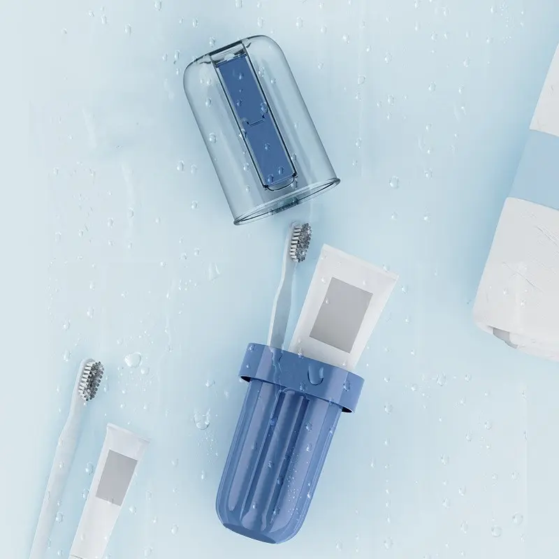 Portable Toothbrush Storage Case Toothpaste Holder Box Organizer Household Storage Cup For Outdoor Travel Bathroom Accessories