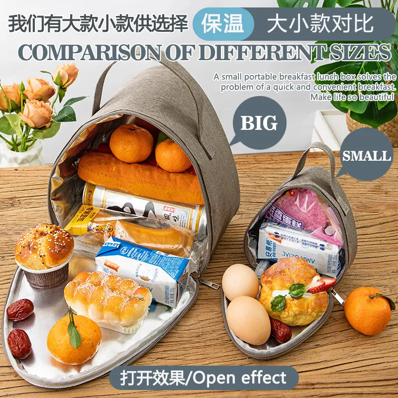 Aluminum Foil Triangular Insulation Bag Thermal Cooler Lunch Tote Student Rice Ball Bag Lunch Box Bento Breakfast Carry Bags