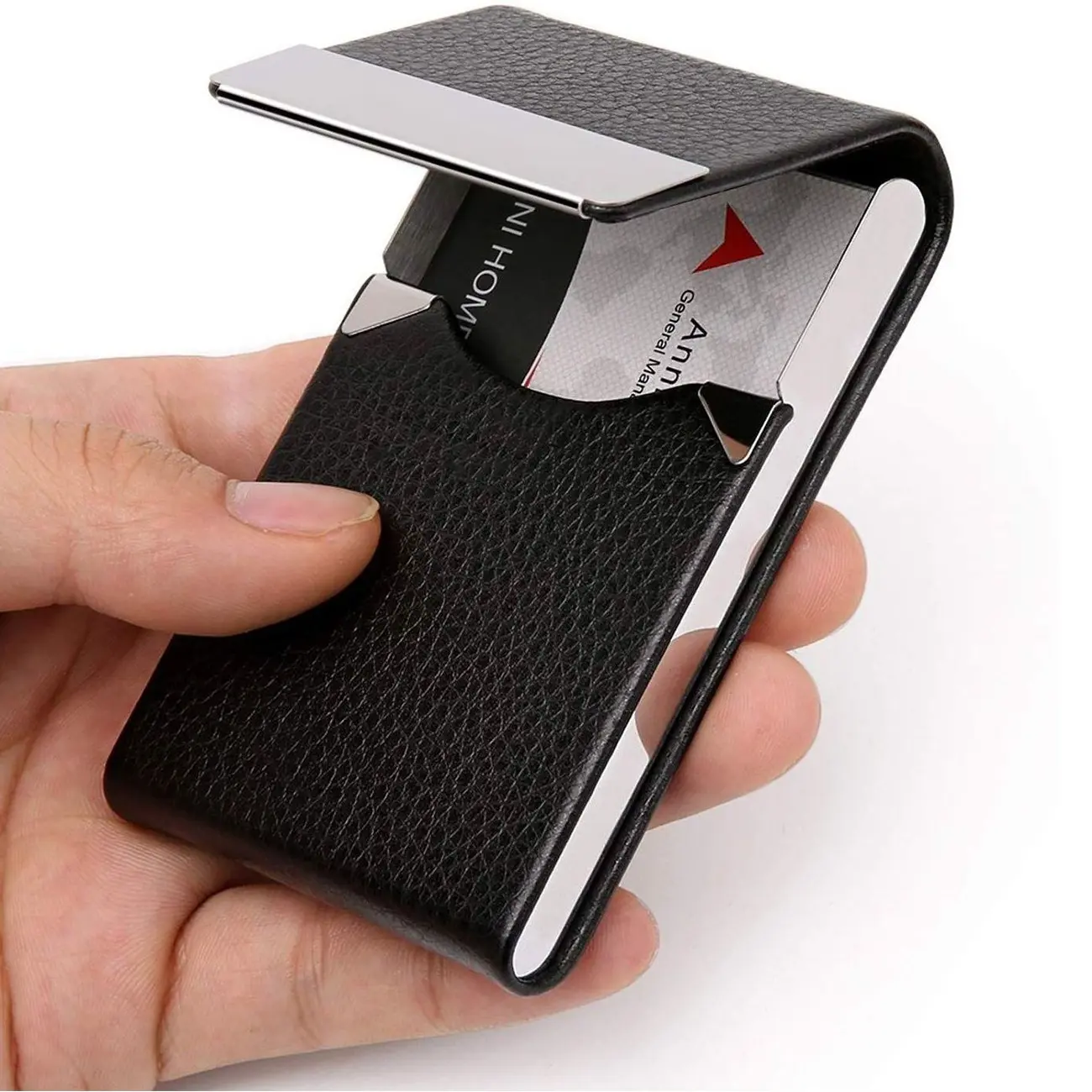 Woman Card Holder Men ID Blocking Aluminum Metal Slim Wallet Money Bag Anti-scan Credit Card Holder Thin Case Small Male Wallet