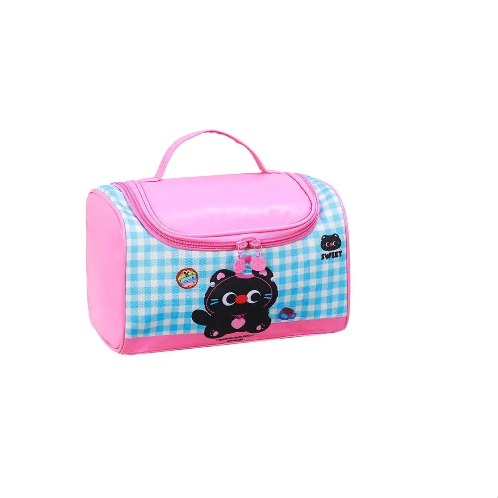 Portable Large Capacity Kitten Makeup Bag Korean Style Cat Handheld Cosmetic Bag Bear Handheld Washing Bag Woman